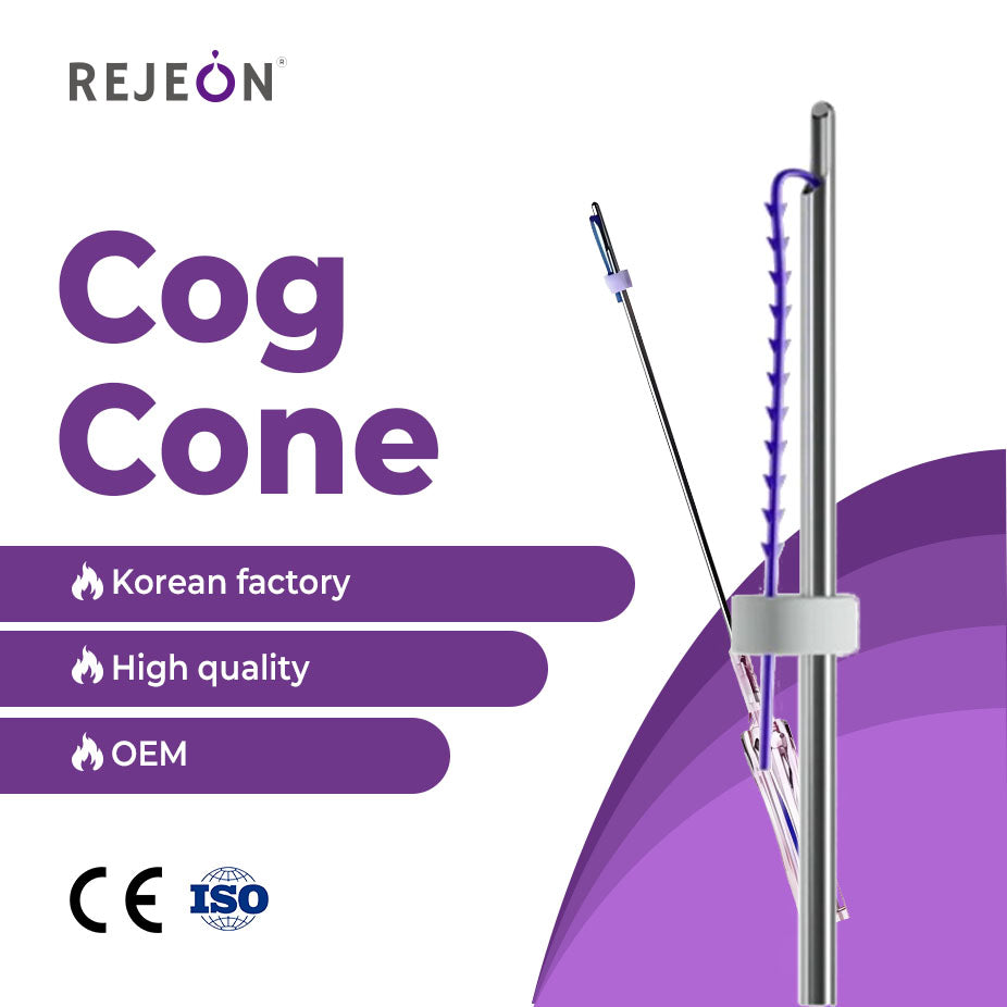 Rejeon Absorbable PDO Cog Thread 19g 100mm 3D 4D Barbed Thread Lifting OEM for Clinic Use