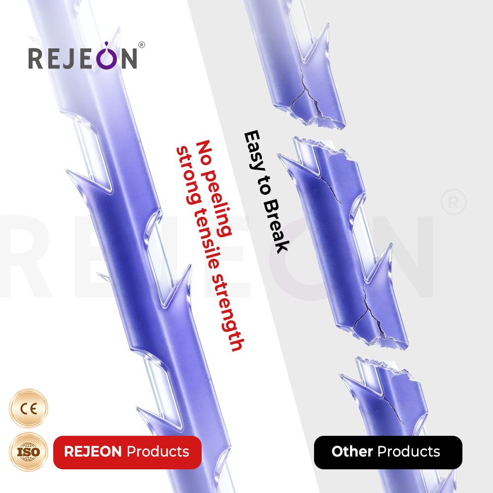 Z Rejeon Korea 18G Blunt Cog Fish Bone Thread PLLA Mono Thread Polydioxanone Pdo Thread Hilos Lisos Pdo OEM ODM Private Label