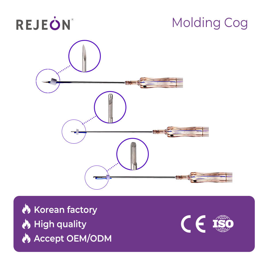 Rejeon Korean Hilos PDO Cog Thread 19G 120mm Absorbable Lifting Thread OEM Global Logistics