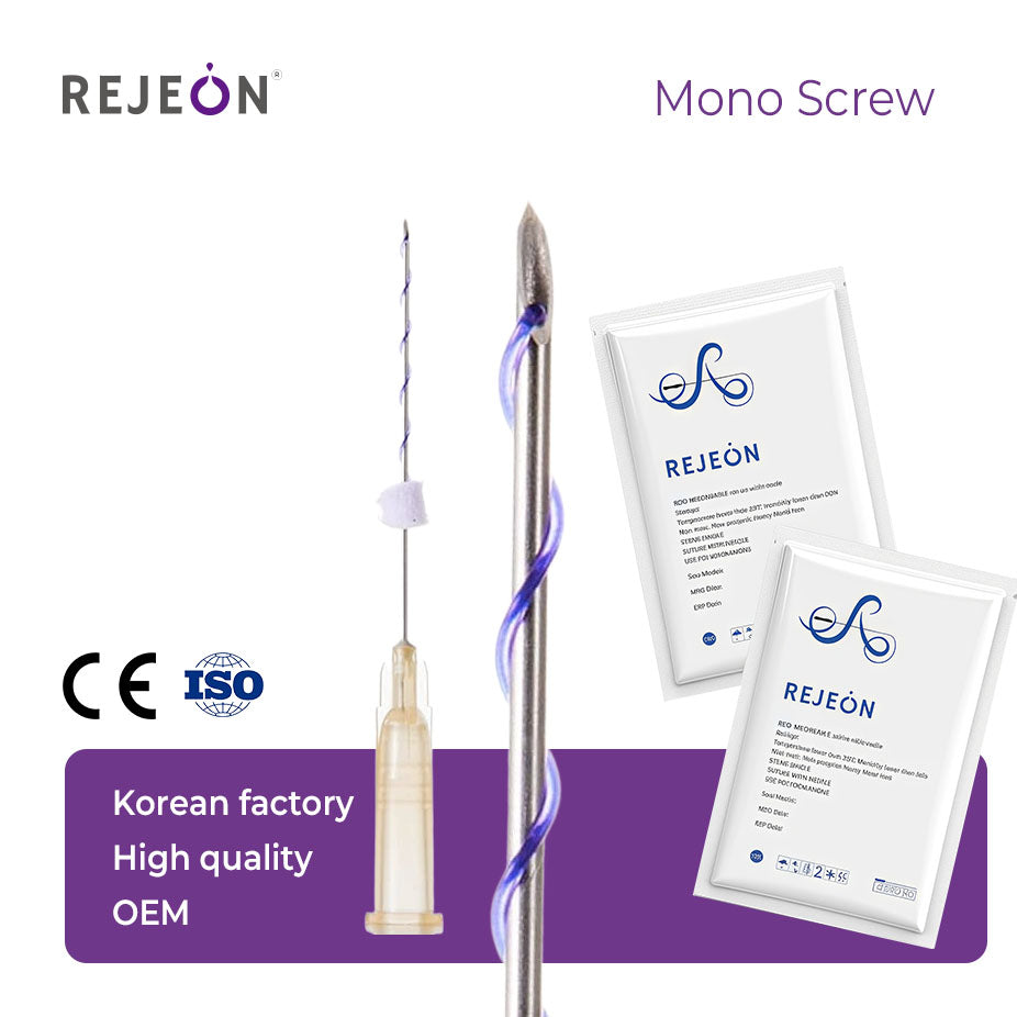 Korea PDO Mono Screw Thread 19G 100MM Cog Threads Cheek Enhancement Global VIP Logistics