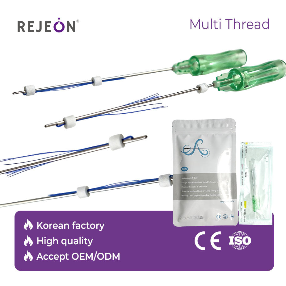 Rejeon Korea PCL Multi Thread 21G 100mm Absorbable Lifting Thread for Salon