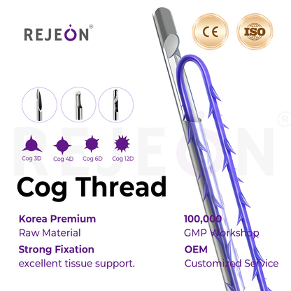 Z Korea 4D Cog Thread PCL PLLA Pdo Thread Lifting Twin Screw For Breast Pdo Thread Pdo 3D Cog CE ISO Factory Direct Distributor Support