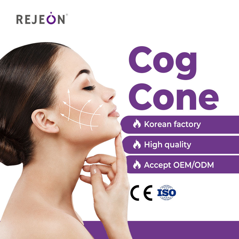 Rejeon PDO Cog Thread 19g 100mm Barbed Absorbable Suture Thread for Beauty Salon OEM Wholesale