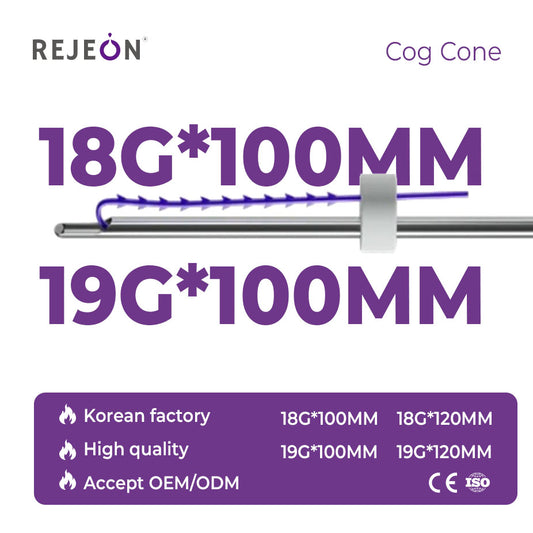 Rejeon 19g 100mm Korean PDO Cog Thread for Face Lift Nasolabial Folds Wrinkle Reduction
