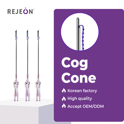 Rejeon Korea Absorbable PDO PCL PLLA Cog Cone Thread Face Lift OEM