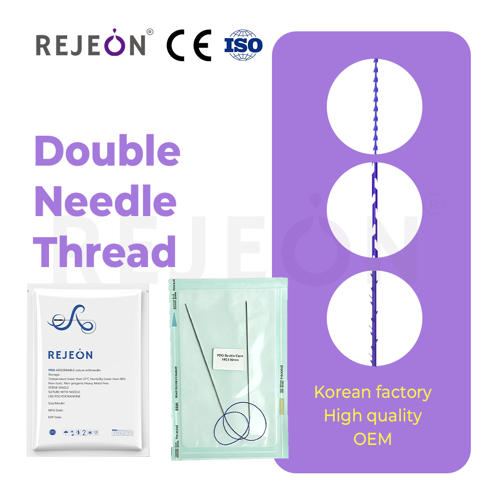 Z Double Needle Thread PDO PCL PLLA Double Needle Thread Lift Double Needle Thread Video Pcl Threads CE ISO OEM ODM Private Label Bulk Order