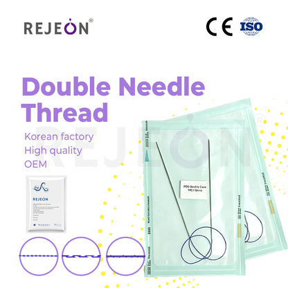 Z Double Needle Thread PDO PLLA Double Needle Thread Video Double Needle Face Lift Thread CE ISO Factory Direct Distributor Agent Support