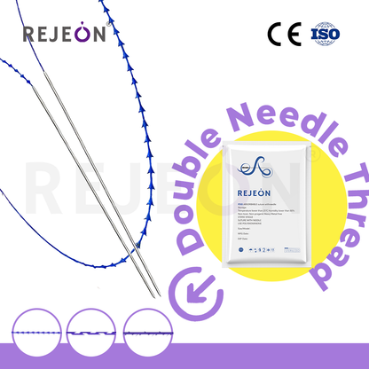 Z Double Needle Thread PDO PLLA Double Needle Thread Video Double Needle Face Lift Thread CE ISO Factory Direct Distributor Agent Support