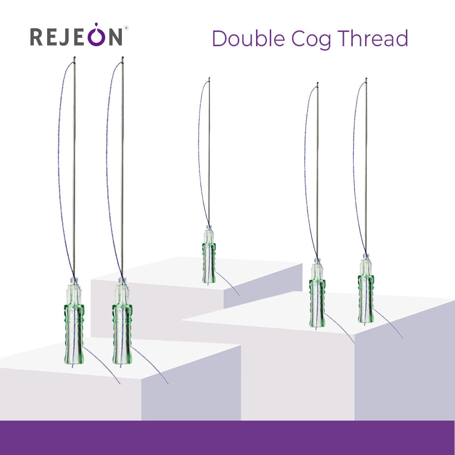 Rejeon 21G 60mm Double Cog Thread PDO for Face Tightening OEM Korea