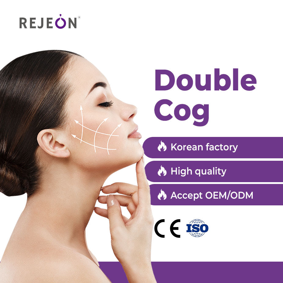 Rejeon OEM Double Cog Thread 21G 60mm Absorbable Lifting Thread Korea