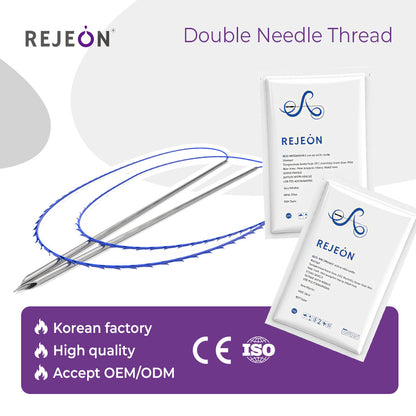 Factory Direct 110mm Double Needle Suture Thread Absorbable for Face Contouring