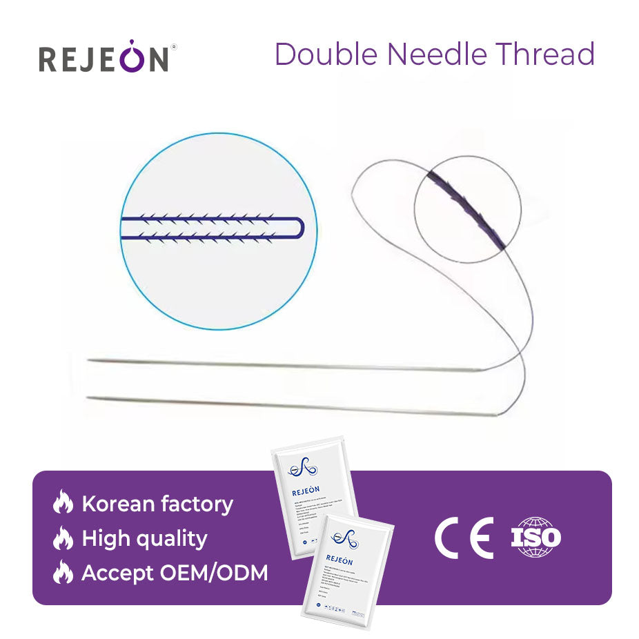 Wholesale PDO Double Needle Eyebrow Lift Thread – 19G 110mm 290mm – OEM/ODM Private Label Available