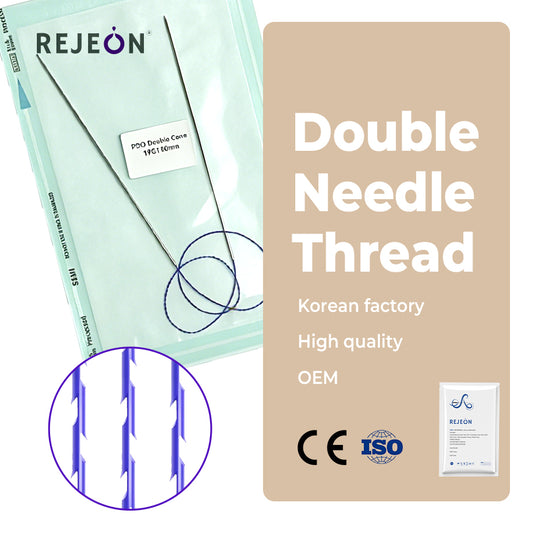 High Quality Korea Origin Health And Beauty Distributor Double Needle Thread PDO Threads Medical Grade OEM Wholesale
