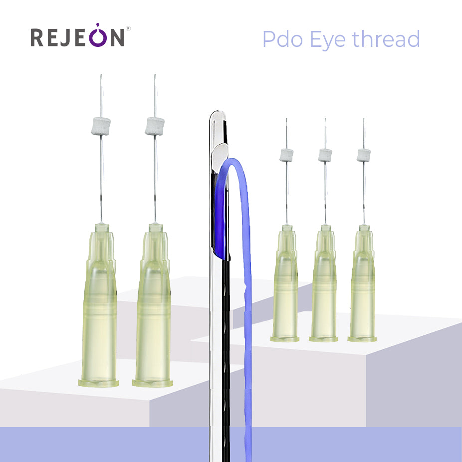 High Demand Rejeon Korea 30G 25mm Face Lifting Eye Thread PDO Fios De PDO Hilos Tensores Faciales Bulk Supply For Training Institutes OEM