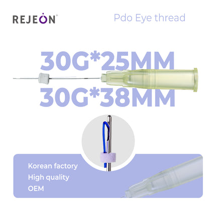 Private Label Wholesale Rejeon Korea PDO Eye Thread 30G 25mm Threads For Face Fios De PDO Hilos Tensores Faciales Salon Training Use