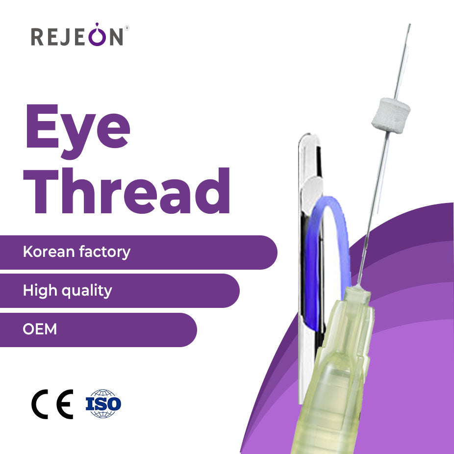 Rejeon Korea Hilos Tensores Faciales PDO PLLA Cog Thread 19G 100MM Eye Lift OEM