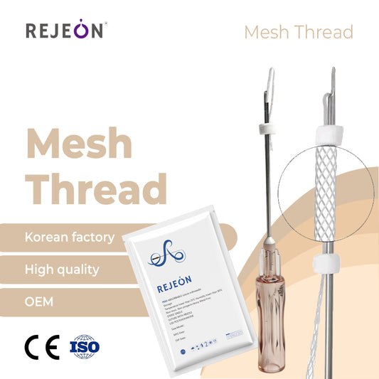 Korea Medical Grade PCL Mesh Thread PDO Thread 23G 50MM Forehead Lifting OEM Wholesale