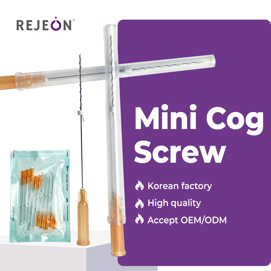 Rejeon Korea mini cog screw hilos tensores faciales plla thread fios de pdo face lifting oem