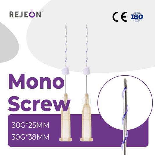 PDO Threads Screw PDO Cog Threads 19g X 100MM Mono Screw Thread Facial Lifting OEM Global VIP Logistics Service