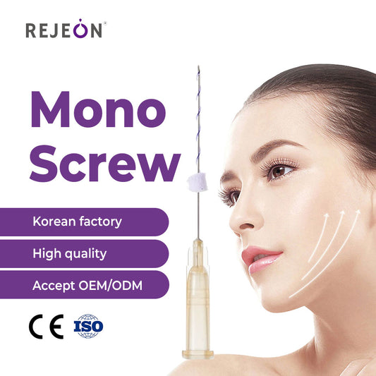 19G 100MM PDO Mono Screw Thread Korea PDO Cog Threads Cheek Lifting Sterile Packaging