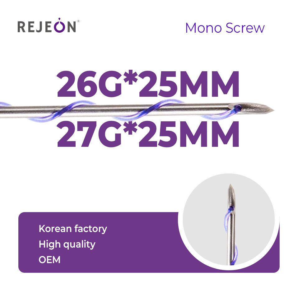 Korea PDO Cog Threads 19G 100MM Mono Thread Screw Thread Cheek Enhancement Global Logistics