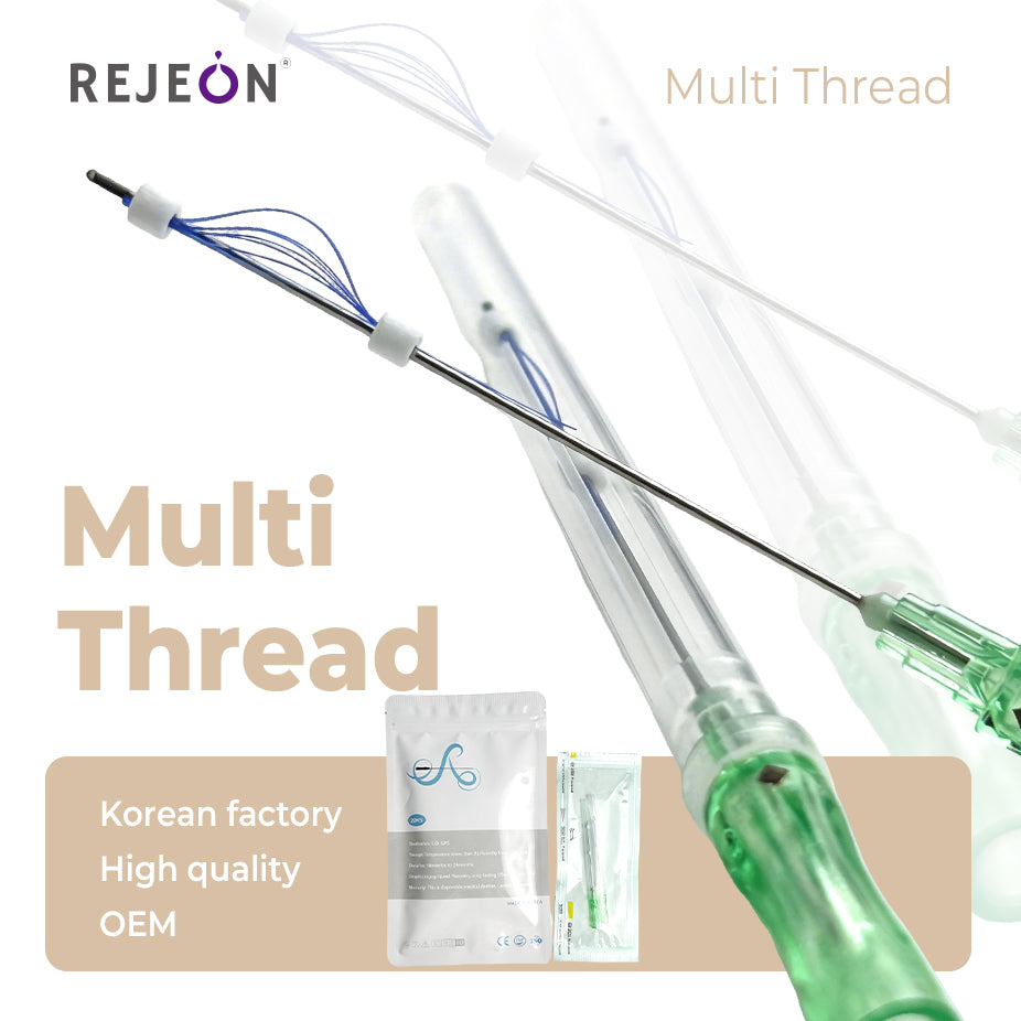 Medical Grade Korea Origin PDO Threads For Face Lift Multi Thread 23G X 58MM Jawline Contouring OEM Wholesale Logistics