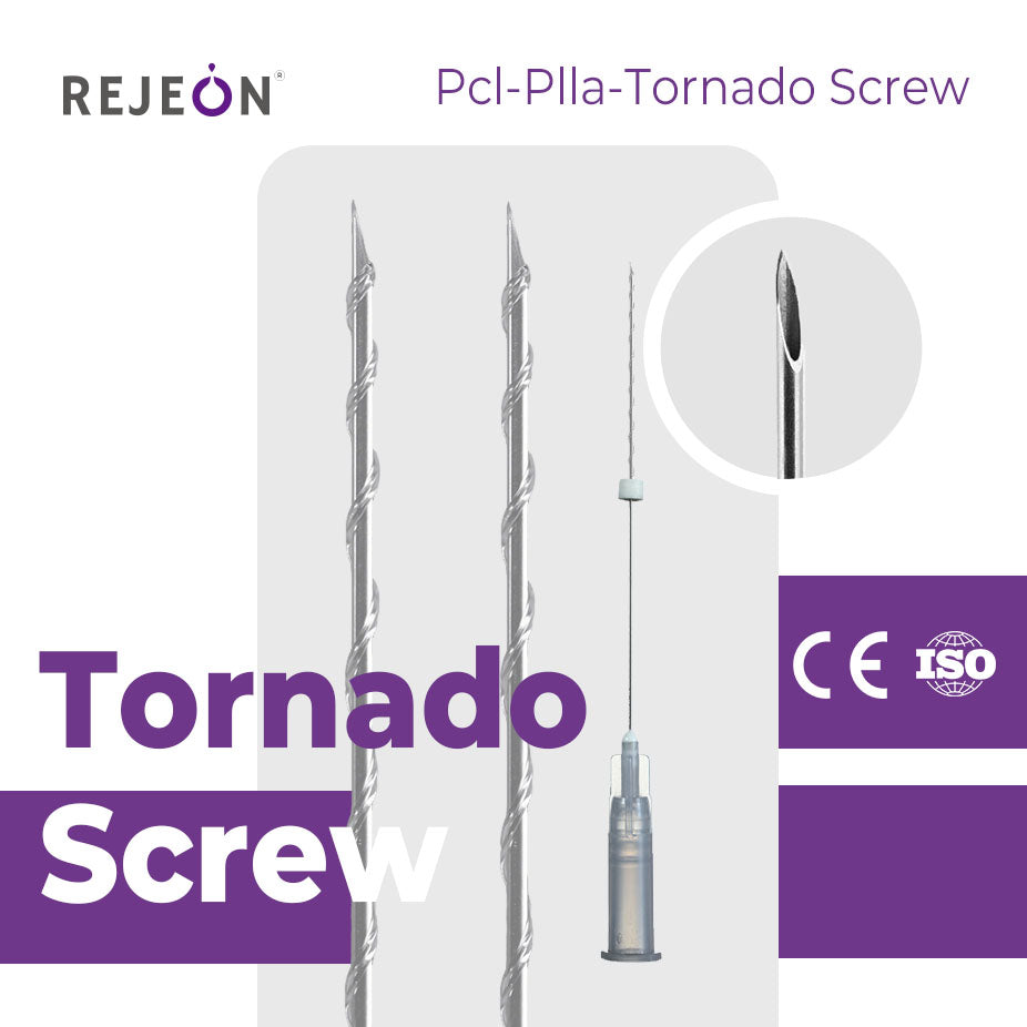 Rejeon Medical Grade PDO Tornado Screw Thread PCL Cog Thread Lift