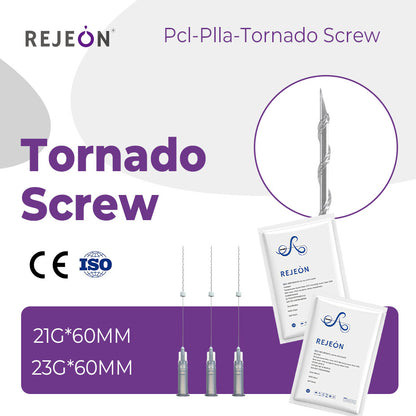 Rejeon Medical Grade PDO Tornado Screw Thread PCL Cog Thread Lift