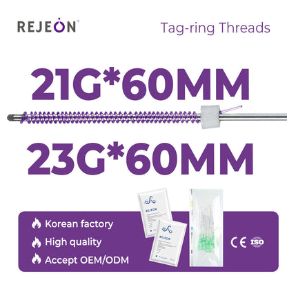 Rejeon LPDO Tag Ring Threads 21G Absorbable Lifting Thread OEM Korea