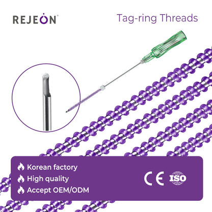 Rejeon PDO Tag Ring Threads 19G Absorbable Thread OEM Global Logistics
