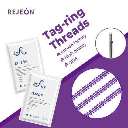 Rejeon Korea Tag Ring Threads LPDO 21G 100mm Absorbable Skin Tightening Thread OEM