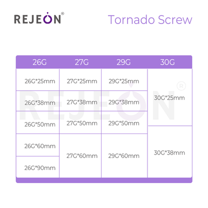 PDO Thread Lift Korea Tornado Screw 27G 50mm for Facial Contouring