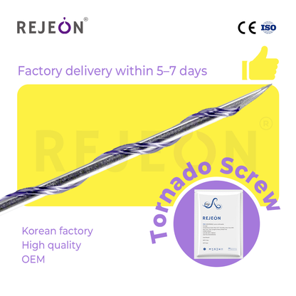 PDO Thread Lift Korea Tornado Screw 27G 50mm for Facial Contouring