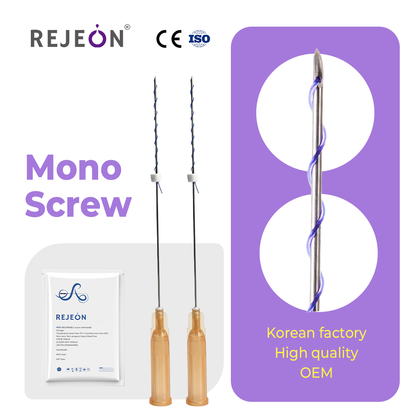 Rejeon Korea 26G Mono Screw Thread PDO PLLA Pcl Threads Mono Screw Pdo Threads CE ISO Distributor Agent Support