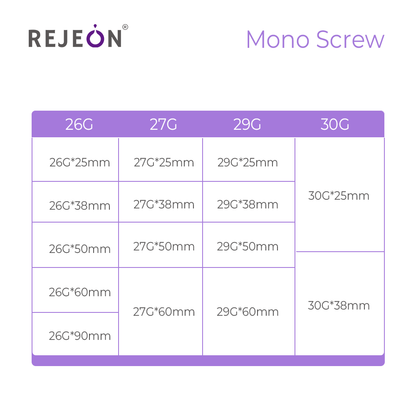 Rejeon Korea 26G Mono Screw Thread PDO PLLA Pcl Threads Mono Screw Pdo Threads CE ISO Distributor Agent Support
