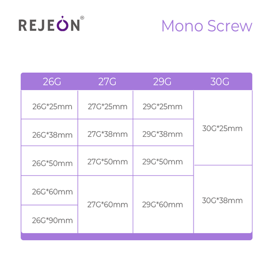 Rejeon Korea 27G Mono Screw Thread PDO PCL PLLA Pdo Mono Screw Thread Pcl Threads CE ISO OEM ODM Private Label Bulk Order