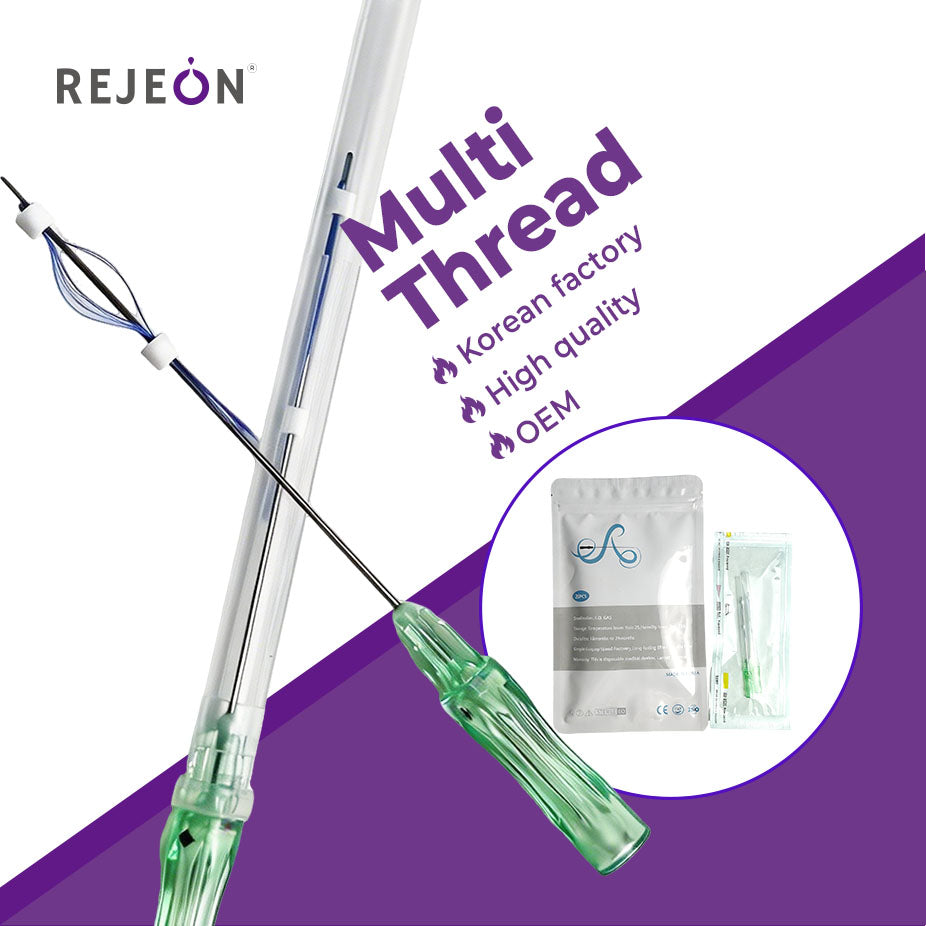 Rejeon OEM PDO Multi Thread 21G 100mm Absorbable Skin Tightening Thread