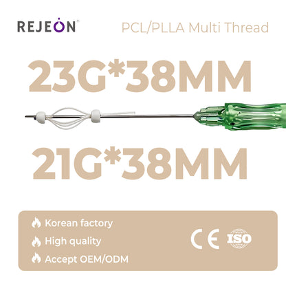 Korea Medical Grade PDO Threads Multi Thread 23G X 60MM Cheek Enhancement High Quality OEM Wholesale Logistics Korea Origin
