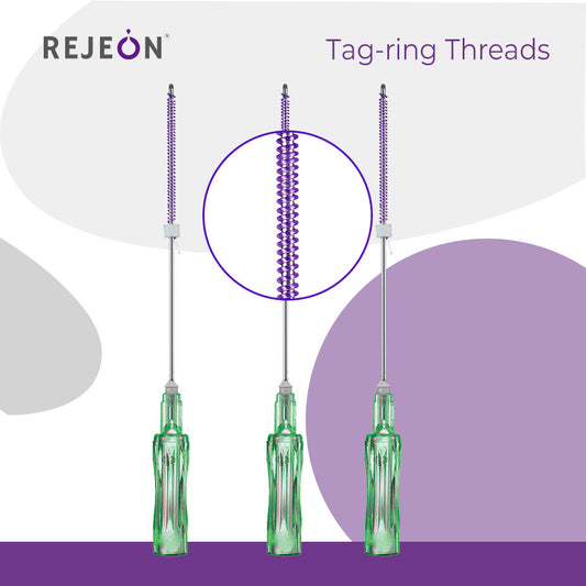 Rejeon Korea Tag Ring Threads LPDO 21G 100mm Absorbable Skin Tightening Thread OEM